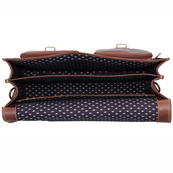 Buckle & Seam Nevada aktówka skórzana 42 cm przegroda na laptopa