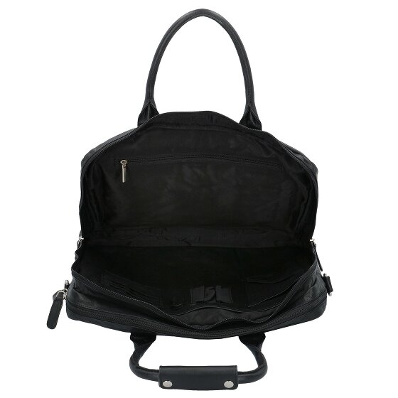 Dermata Teczka skórzana 39 cm przegroda na laptopa