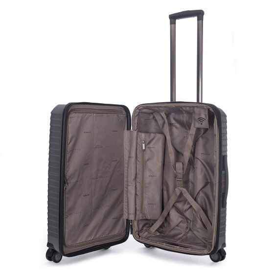 Stratic Bright+ 4 kółka Walizka M 66 cm z plisą rozprężną