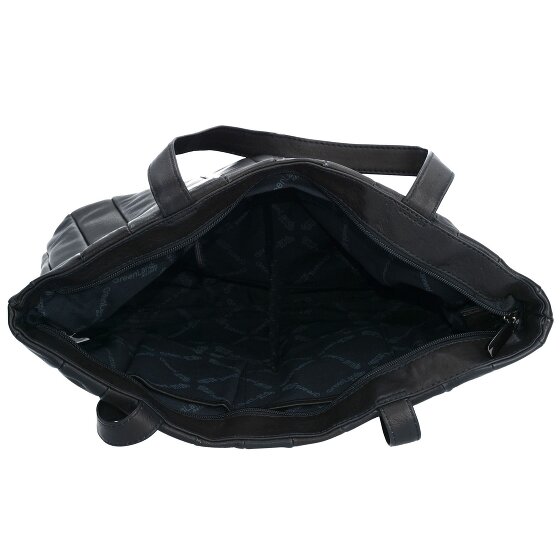 Greenland Nature Black Nappa Shopper Bag Leather 37 cm