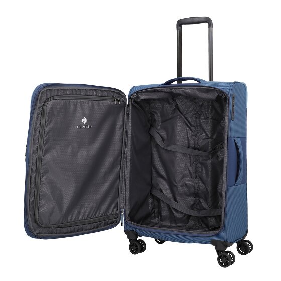 Travelite Corsiica 4 kółka Walizka M 67 cm z plisą rozprężną