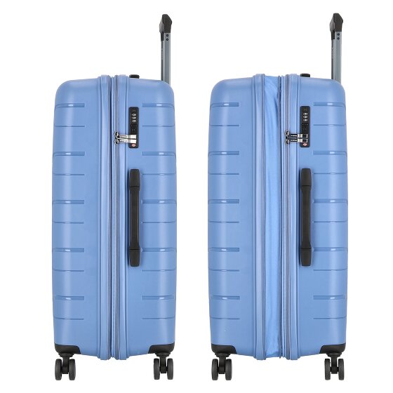 Polestream Strz by Asteroid 4 kółka Walizka L 74 cm z plisą rozprężną