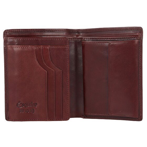 Esquire Toscana Portfel Ochrona RFID Skórzany 9 cm