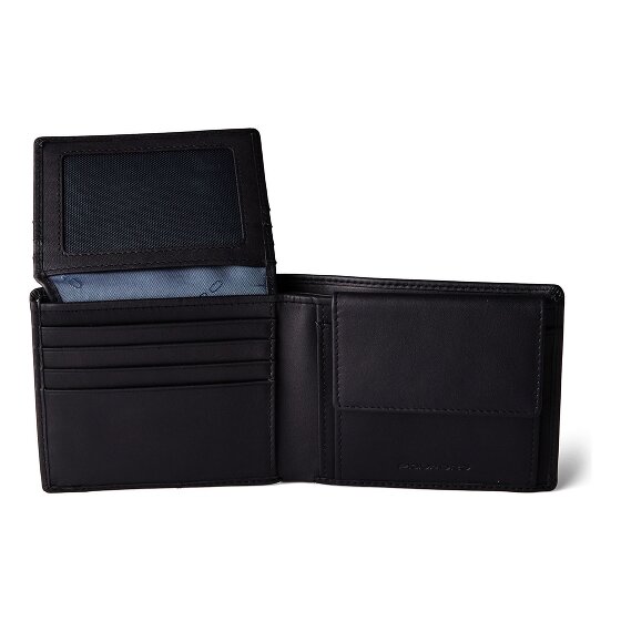 Piquadro Finn Portfel Ochrona RFID Skórzany 11 cm