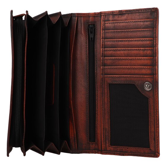 Greenburry Destressed Portfel Ochrona RFID Skórzany 18.5 cm