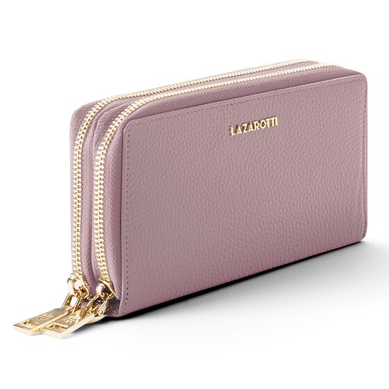 Lazarotti Bologna Leather XL Double Zip-Around Wallet RFID Leather 20 cm