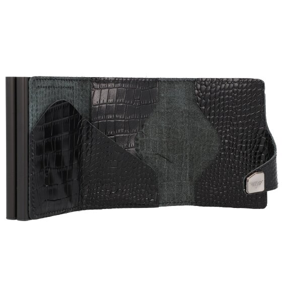 Tru Virtu Etui na karty kredytowe Click & Slide Portfel RFID Skóra 6,5 cm