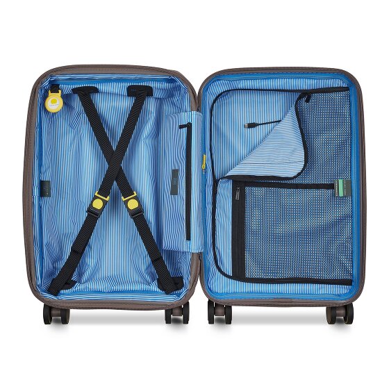 Delsey Paris Lutece 4 kółka Walizka kabinowy 55 cm z plisą rozprężną