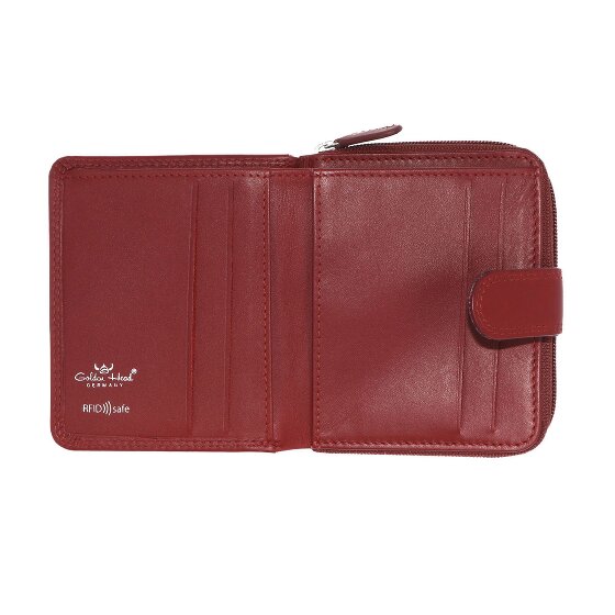 Golden Head Polo Portfel Ochrona RFID Skóra 10.5 cm