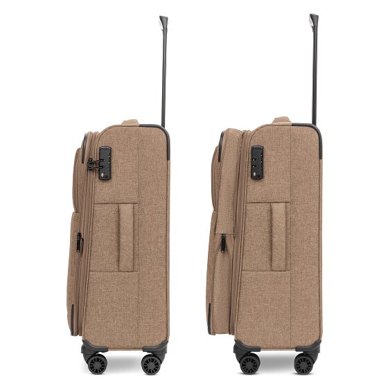 Redolz Essentials 12 THREE SET 4 kółka Zestaw walizek 3-części z funkcją poszerzenia