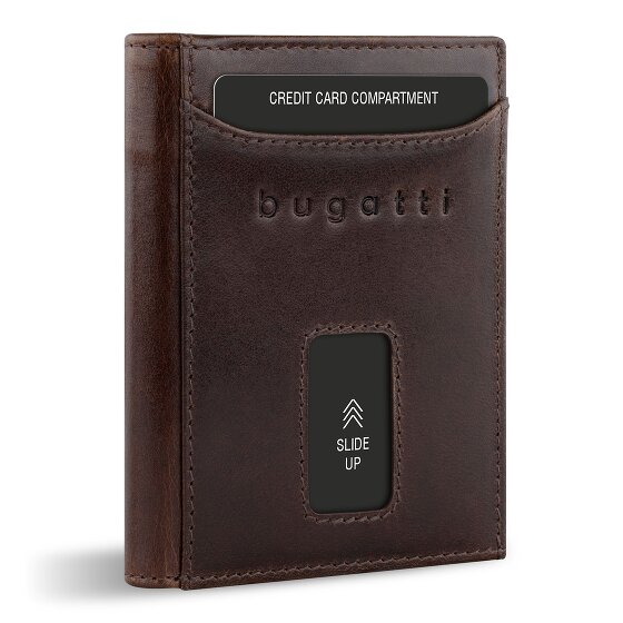 bugatti Secure Slim Portfel Ochrona RFID Skórzany 8 cm