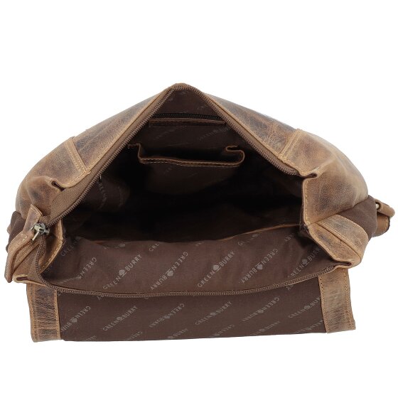 Greenburry Vintage Plecak Skórzany 40 cm Komora na laptopa