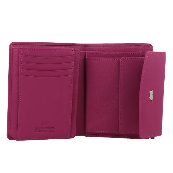 Braun Büffel Joy Portfel Ochrona RFID Skórzany 12 cm