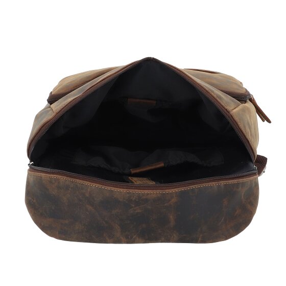 Plevier Hertz Plecak Skórzany 45 cm Komora na laptopa