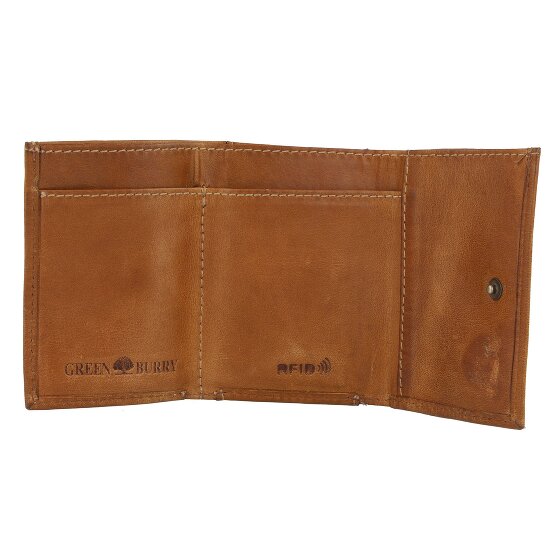 Greenburry Tornado Portfel Ochrona RFID Skórzany 9.5 cm