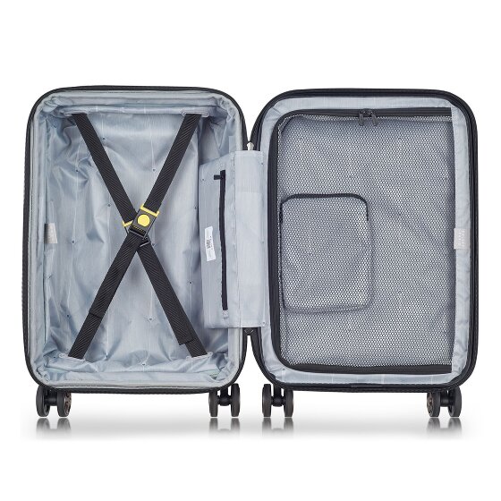 Delsey Paris 4-kołowy wózek kabinowy Shadow 5.0 z przegrodą na laptopa 55 cm i rozszerzaną plisą