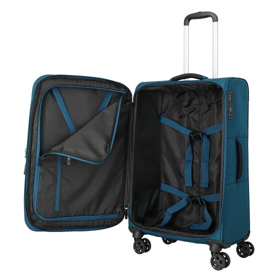 Travelite Kick Off 4 kółka Walizka M 67 cm z funkcją poszerzenia