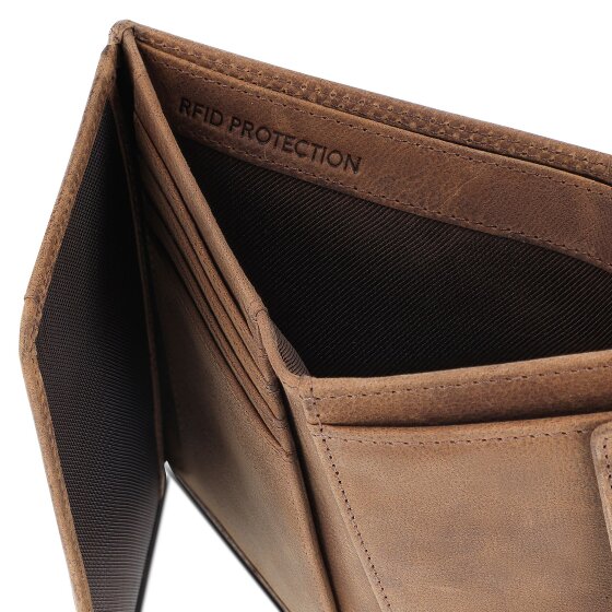 Redolz Leather Essentials HF portfel RFID skóra 9,5 cm