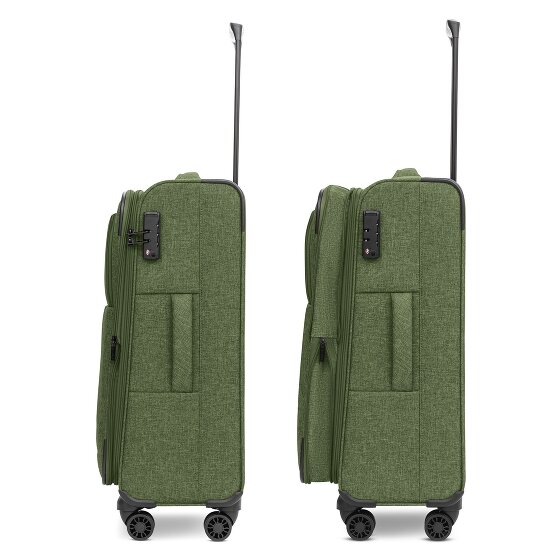 Redolz Essentials 12 THREE SET 4 kółka Zestaw walizek 3-części z funkcją poszerzenia