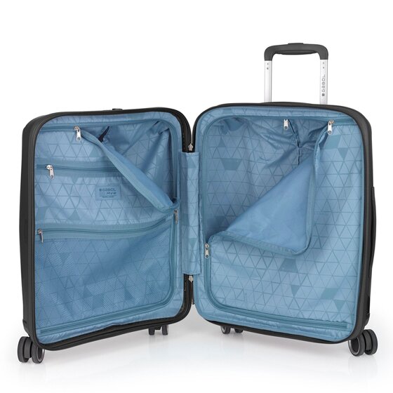 Gabol Queens 4 kółka Walizka kabinowy S 54 cm z plisą rozprężną