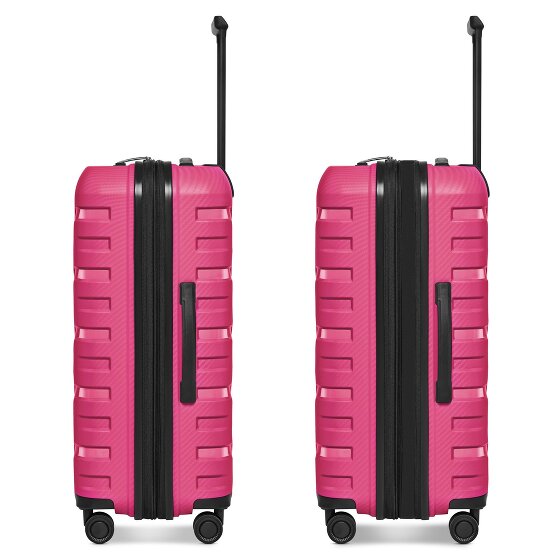 Smartbox Edition 01 4 kółka Zestaw walizek 3-części z plisą rozprężną