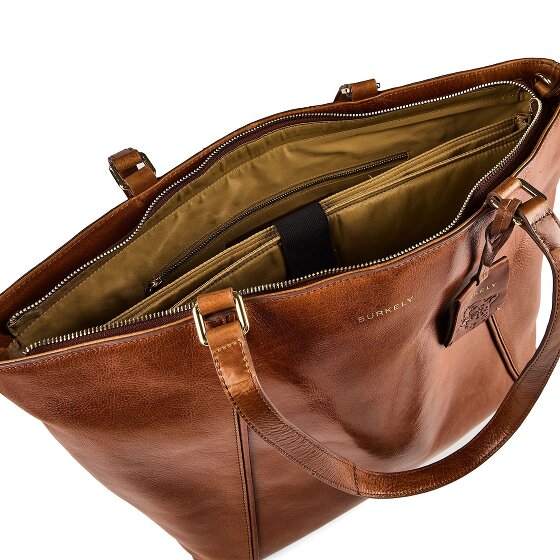 Burkely Fine Florence Shopper Bag Skórzany 37 cm Komora na laptopa