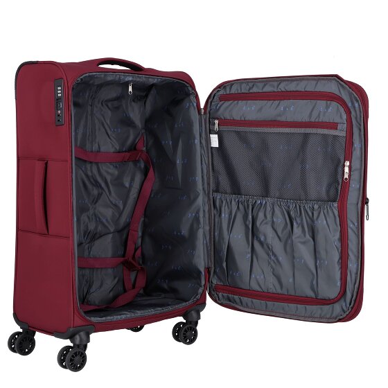 d&n Travel Line 9504 4 kółka Walizka M 67 cm z plisą rozprężną
