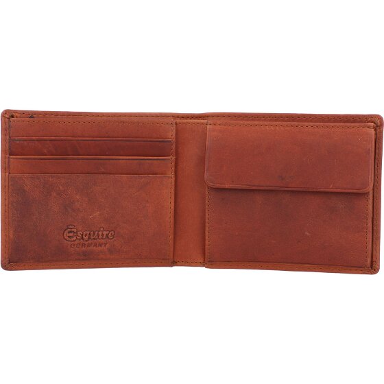 Esquire Skórzany portfel Dallas 10 cm
