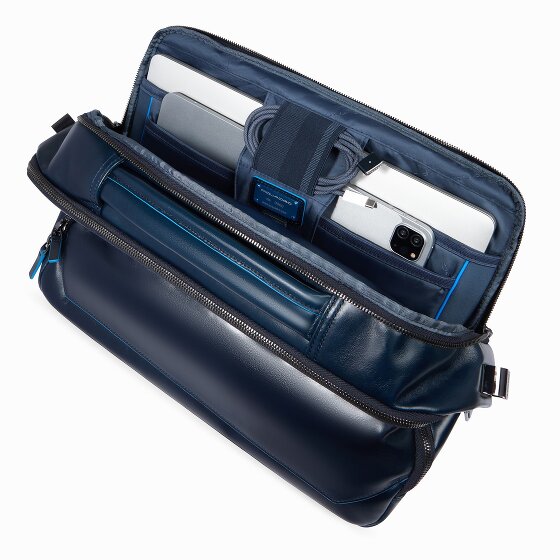 Piquadro Blue Square Teczka Skórzany 39 cm Komora na laptopa