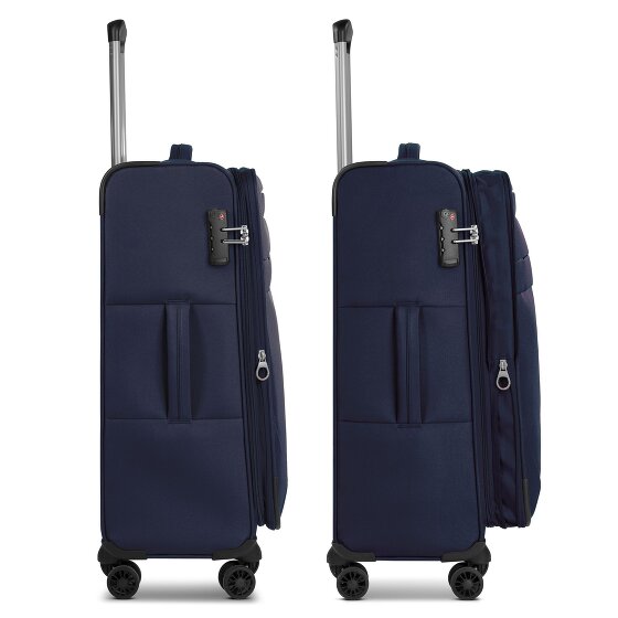 Worldpack Chicago 4 kółka Walizka M 67 cm z plisą rozprężną