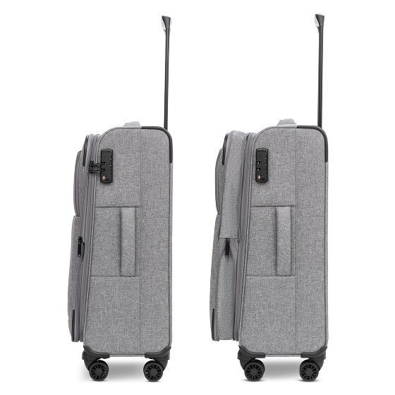 Redolz Essentials 12 THREE SET 4 kółka Zestaw walizek 3-części z funkcją poszerzenia