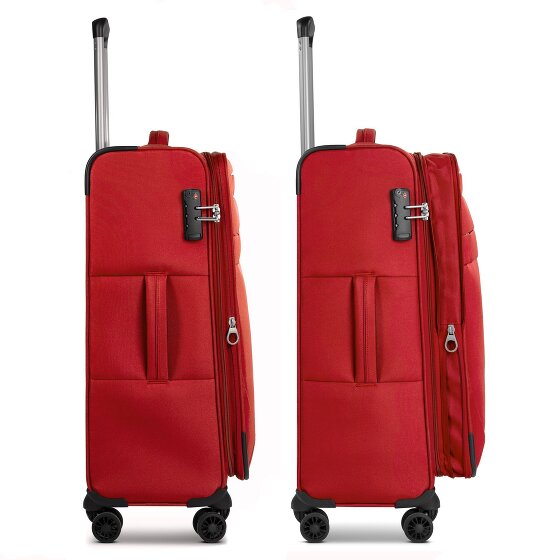 Worldpack Chicago 4 kółka Zestaw walizek 3-części z plisą rozprężną