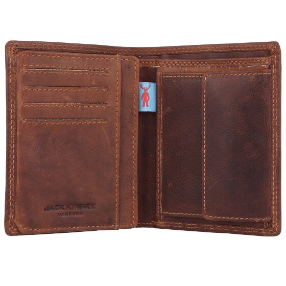 Jack Kinsky Monterey Portfel Ochrona RFID Skórzany 9.5 cm