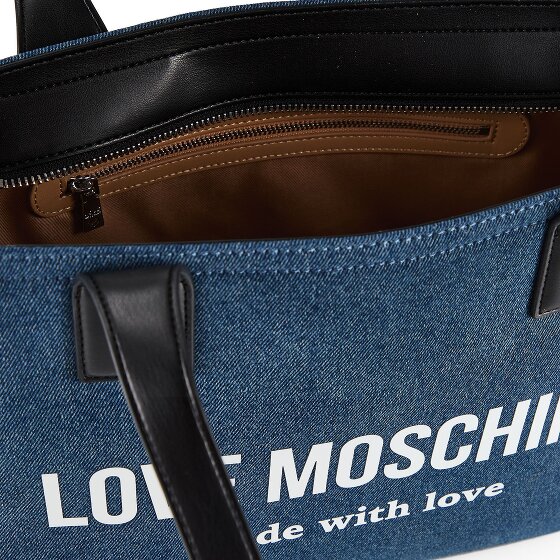 Love Moschino Denim Signature Love Shopper Bag 35 cm