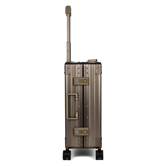 Aleon Walizka kabinowa Traveler International z 4 kółkami, Aluminium, 55 cm