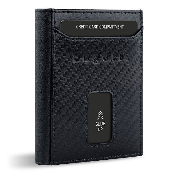 bugatti Secure Slim Portfel Ochrona RFID Skórzany 8 cm
