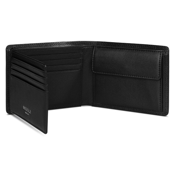 Redolz Leather Essentials QF portfel RFID skórzany rozkładany 12 cm