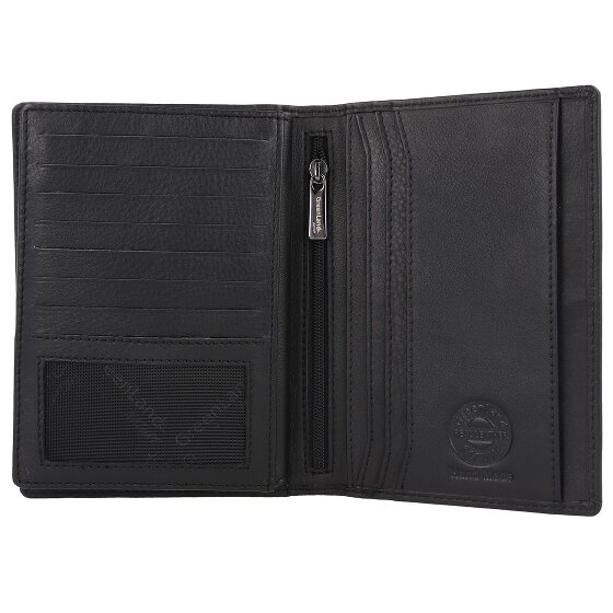 Greenland Nature Czarny Nappa Passport Case RFID Leather 11,5 cm