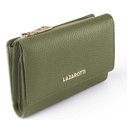 Lazarotti Portfel Bologna Leather XL z kieszenią zapinaną na zamek dookoła, Skóra, 14 cm
