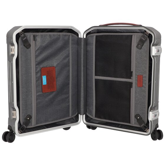 Piquadro PQLM 4 kółka Walizka kabinowa 55 cm Komora na laptopa