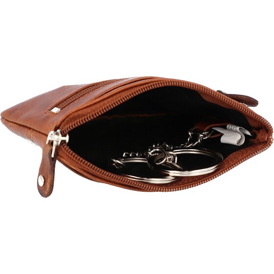 Mika Portfel z kluczem Skórzany 11 cm