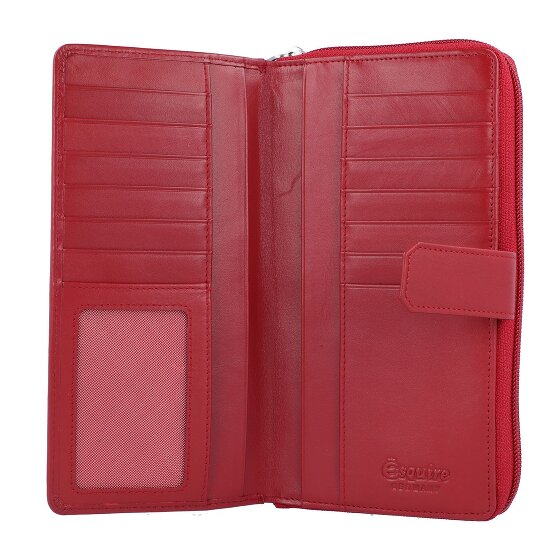 Esquire Nowy jedwabny portfel skórzany 19 cm