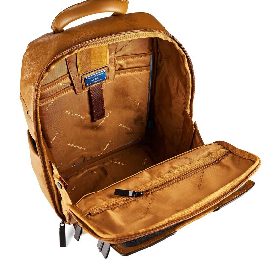 Piquadro Ael Plecak Skórzany 37 cm Komora na laptopa