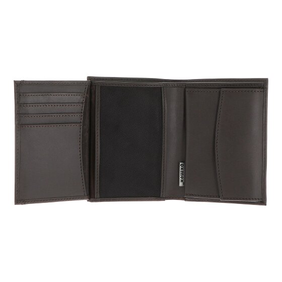 oxmox Leather Portfel Ochrona RFID Skóra 10 cm
