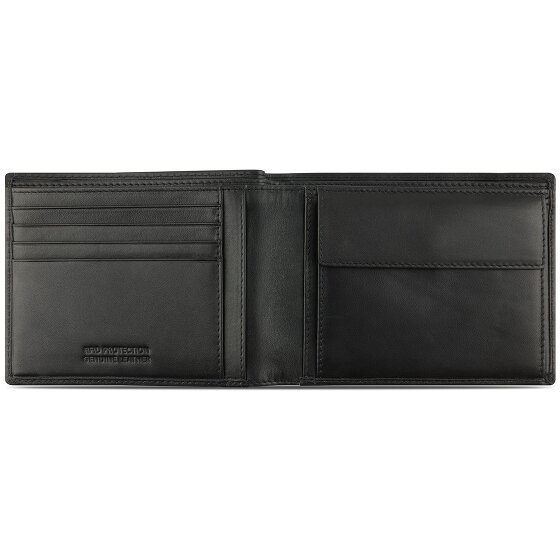 bugatti Super Slim Portfel Ochrona RFID Skórzany 12 cm