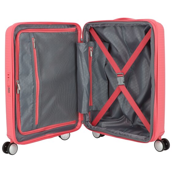 American Tourister Soundbox 4 kółka Walizka kabinowa 55 cm z funkcją poszerzenia