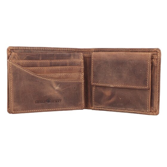Greenburry Vintage Portfel Ochrona RFID Skórzany 12 cm