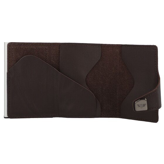 Tru Virtu Etui na karty kredytowe Click & Slide Portfel RFID Skóra 6,5 cm