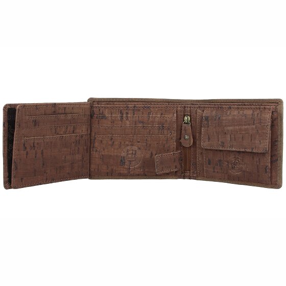 Greenland Nature Portfel RFID skórzany 11,5 cm