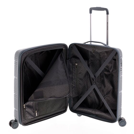 Gladiator 0800 4 kółka Walizka kabinowy 55 cm z plisą rozprężną